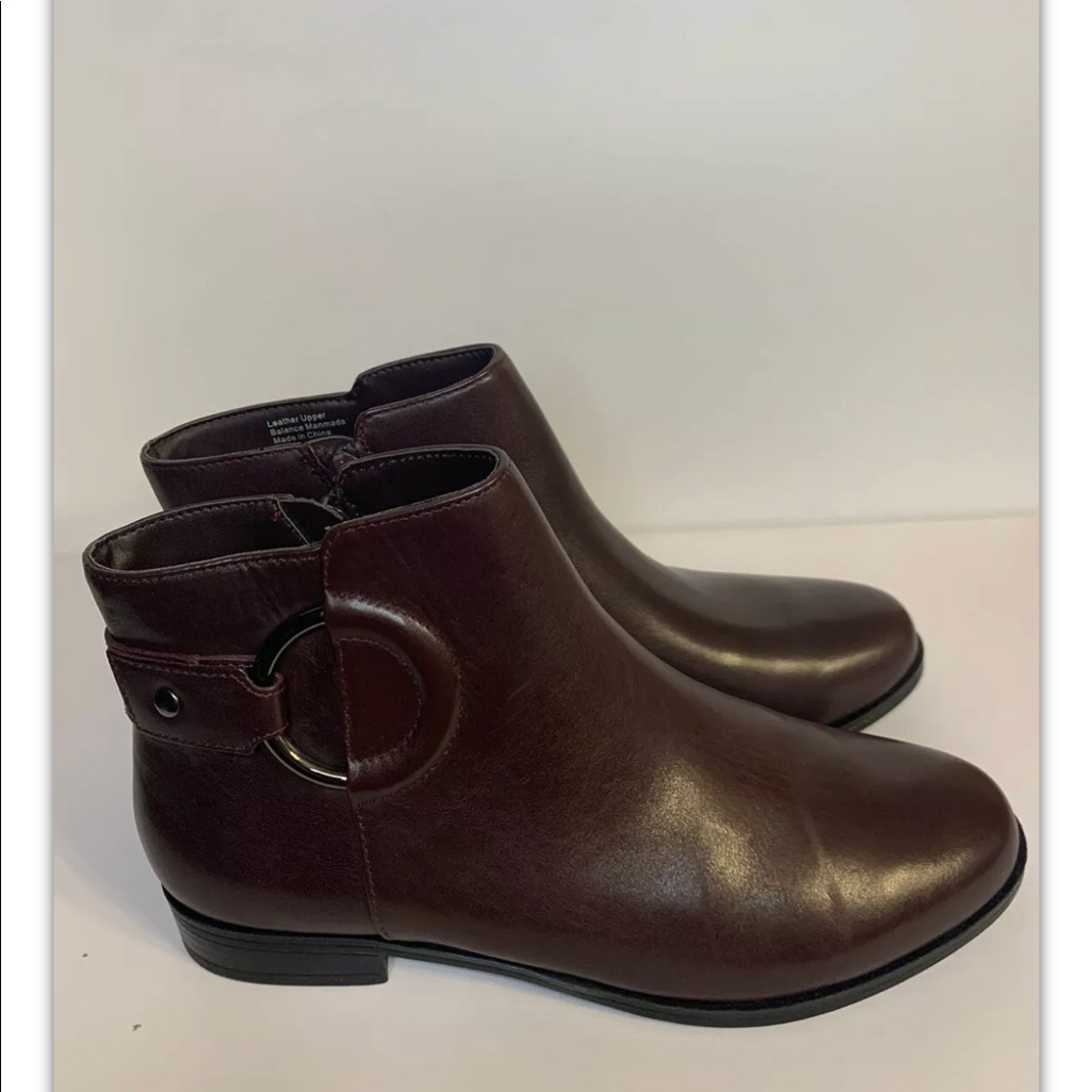 Brand New Alfani Step N Flex Avvia Malbec Burgundy Booties